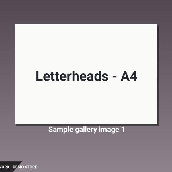 Letterheads - A4